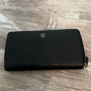 Brand new black MCM wallet -zip around